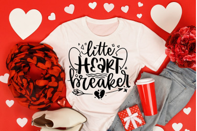 Little Heart Breaker Quotes Valetines Day SVG