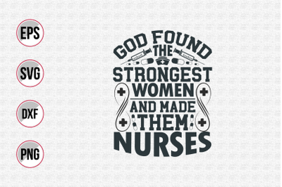 Nurse typographic slogan design vector.