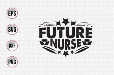 Nurse typographic slogan design vector.