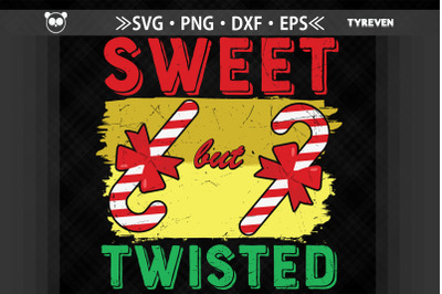 Xmas Candy Cane Sweet But Twisted