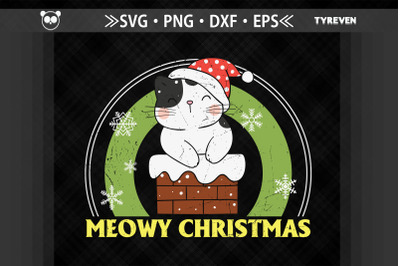 Merry Christmas Cat Meowy Family