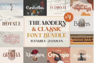 The Modern &amp; Classic Font Bundle