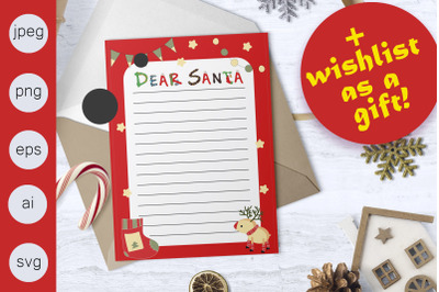 Template Letter to Santa + GIFT