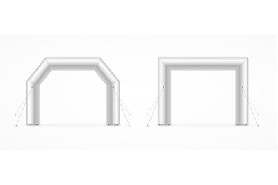 Square Inflatable Archway Set. Vector