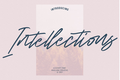 Intellections Signature Script Font