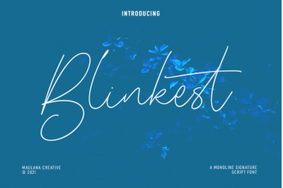 Blinkest Script Font