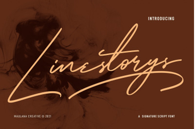 Linestorys Signature Script Font