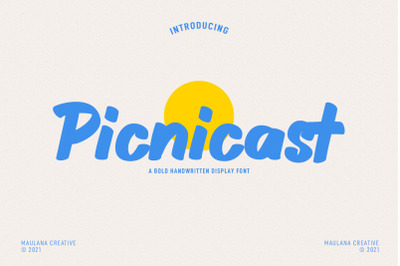 Picnicast Handwritten Font