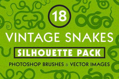 Snake Silhouette Illustration Pack