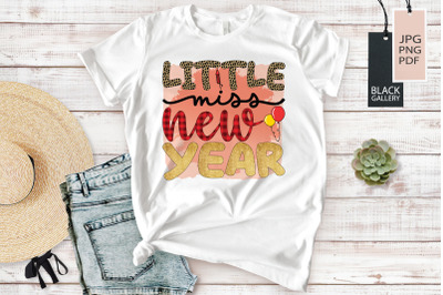 Little Miss New Year | New Year Sublimation