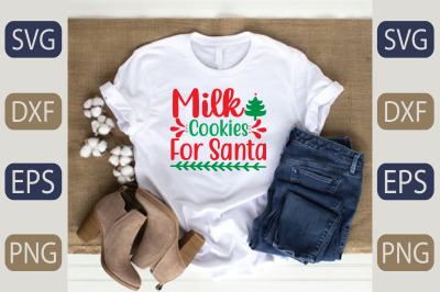 milk cookies for santa