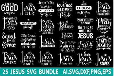 Jesus SVG Design Bundle &2C; Vol 4