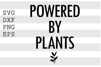 Powered by plants SVG