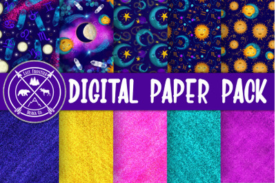 Astrological Seamless Patterns and Digital paper