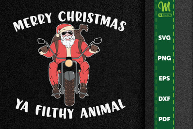 Merry Christmas Animal Filthy Ya