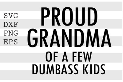 Proud grandma of a few dumbass kids SVG