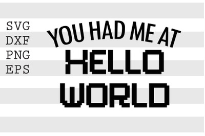 You had me at hello world SVG