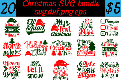 Christmas svg bundle