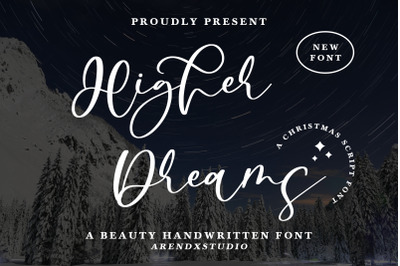 Higher Dreams - Beauty Handwritten Font