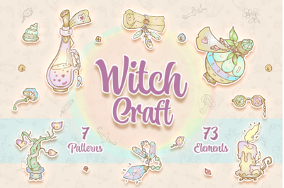 Witch Craft Set - AI, EPS10, PNG objects