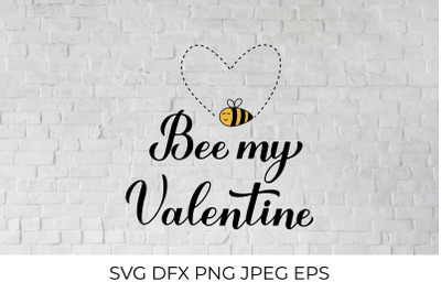 Bee My Valentine. Funny Valentines Day quote.