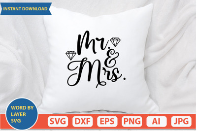 Mr And Mrs svg cut file