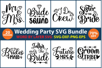 Wedding Party SVG Bundle