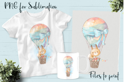 Cute Squirrel sublimation. Design for printing.