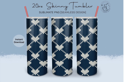 Christmas Knitted 20oz Tumbler Sublimation