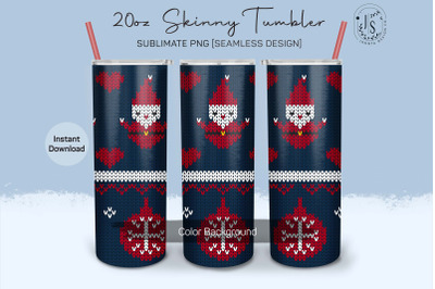 Christmas Knitted 20oz Tumbler Sublimation