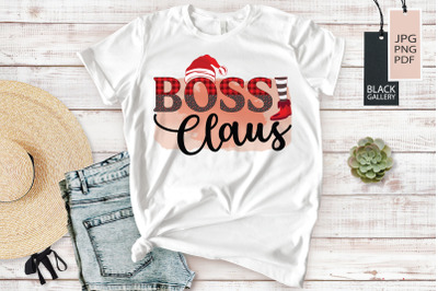 Boss Clauss | Girl Boss Christmas Sublimation