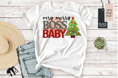 Very Merry Boss Babe | Girl Boss Christmas Sublimation