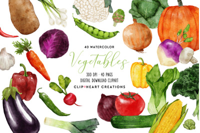 Watercolor Vegetables