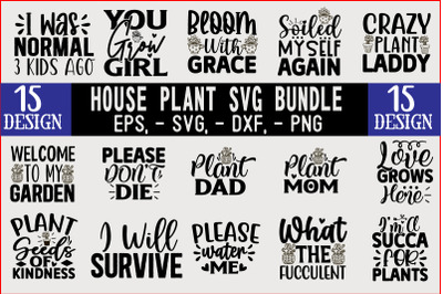 House plant SVG T shirt Design Bundle