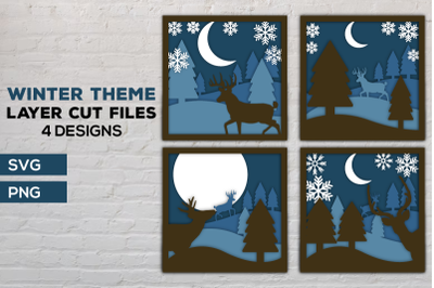 Winter Layer Cut SVG File Collection