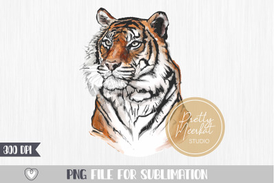 Tiger #2 PNG Sublimation, Tiger face png, Tiger head png file