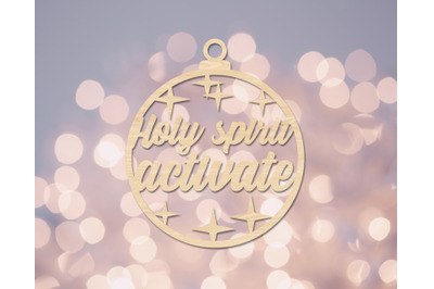 Holy Spirit Activate Laser SVG