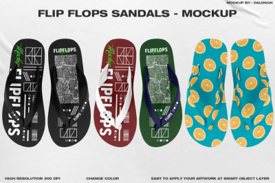 Flip Flops Sandals - Mockup
