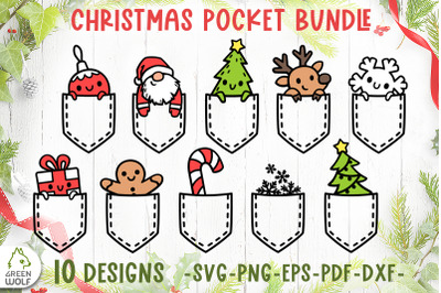 Cute christmas pocket svg bundle Funny christmas t shirt svg design