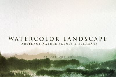 Watercolor Landscape Backgrounds