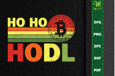 Christmas Gift Ho Ho Hodl Bitcoin