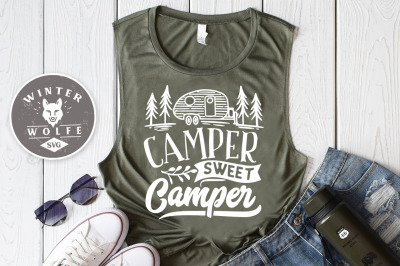 Camper sweet camper SVG EPS DXF PNG