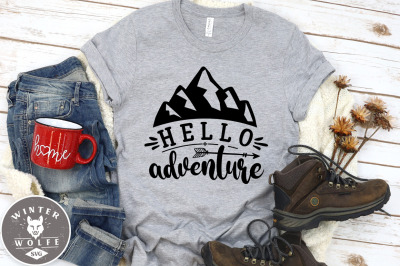 Hello adventure SVG EPS DXF PNG