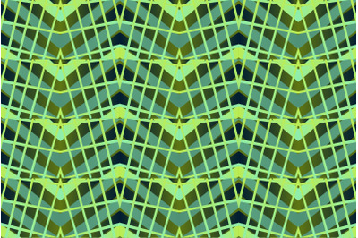 Geometric tile patchwork seamless pattern vector illustration Neon bri