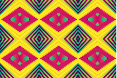 Geometric tile patchwork seamless pattern vector illustration Neon gra