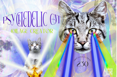 Psychedelic Cat Collage Creator