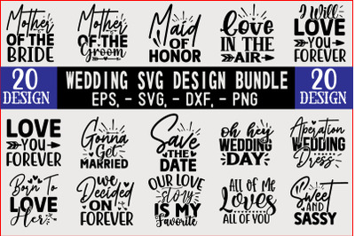 Wedding SVG T shirt Design Bundle