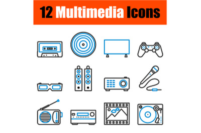 Multimedia Icon Set