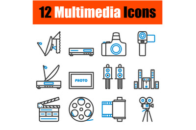 Multimedia Icon Set