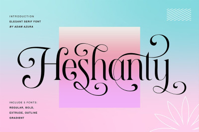 Heshanty Typeface